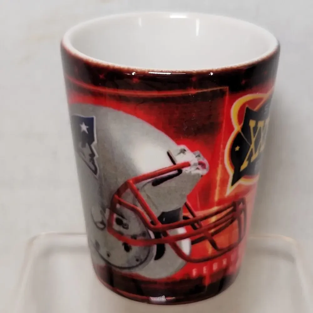 VINTAGE Superbowl XXXVIII Shot Glass Feb. 1, 2004 Houston Tx
